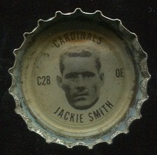 Jackie Smith 1966 Coke Caps Cardinals football card Jackie Smith 1966 Coke Caps Cardinals football card