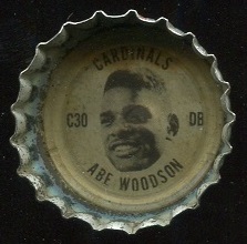 Abe Woodson 1966 Coke Caps Cardinals football card