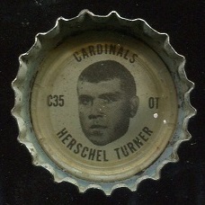Herschel Turner 1966 Coke Caps Cardinals football card