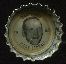 Jerry Stovall 1966 Coke Caps Cardinals football card Jerry Stovall 1966 Coke Caps Cardinals football card