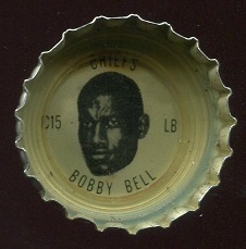Bobby Bell 1966 Coke Caps Chiefs football card