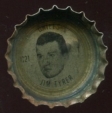 Jim Tyrer 1966 Coke Caps Chiefs football card Jim Tyrer 1966 Coke Caps Chiefs football card