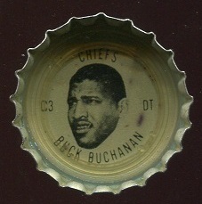 Buck Buchanan 1966 Coke Caps Chiefs football card