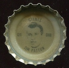 Jim Patton 1966 Coke Caps Giants G football card