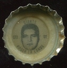 Roger LaLonde 1966 Coke Caps Giants G football card