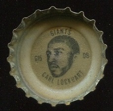 Spider Lockhart 1966 Coke Caps Giants G football card