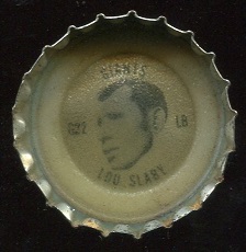 Lou Slaby 1966 Coke Caps Giants G football card