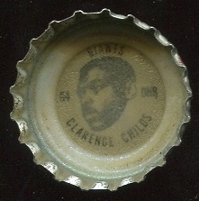 Clarence Childs 1966 Coke Caps Giants G football card
