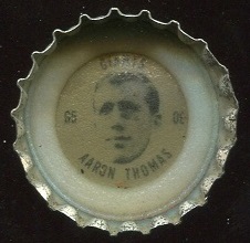 Aaron Thomas 1966 Coke Caps Giants G football card