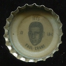 Paul Crane 1966 Coke Caps Jets football card