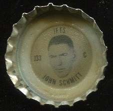 John Schmitt 1966 Coke Caps Jets football card