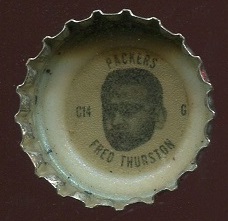 Fuzzy Thurston 1966 Coke Caps Packers football card