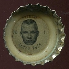 Lloyd Voss 1966 Coke Caps Packers football card