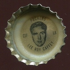 Lee Roy Caffey 1966 Coke Caps Packers football card
