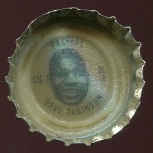 Dave Robinson 1966 Coke Caps Packers football card Dave Robinson 1966 Coke Caps Packers football card