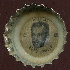 Boyd Dowler 1966 Coke Caps Packers football card