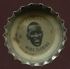 Marv Fleming 1966 Coke Caps Packers football card Marv Fleming 1966 Coke Caps Packers football card