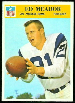 Ed Meador 1966 Philadelphia football card