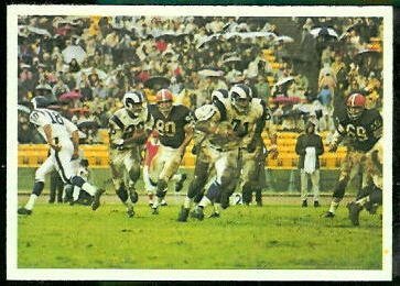 Rams Play 1966 Philadelphia football card