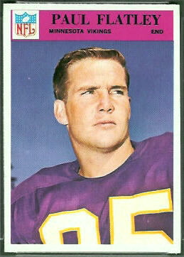 Paul Flatley 1966 Philadelphia football card