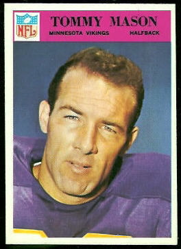 Tommy Mason 1966 Philadelphia football card