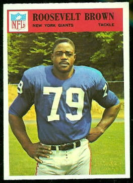 Roosevelt Brown 1966 Philadelphia football card