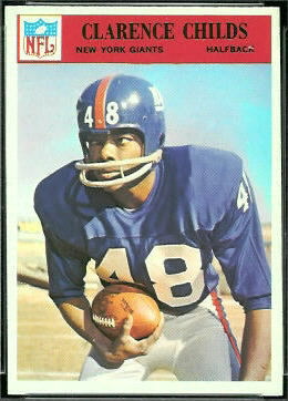 Clarence Childs 1966 Philadelphia football card