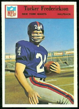 Tucker Frederickson 1966 Philadelphia football card