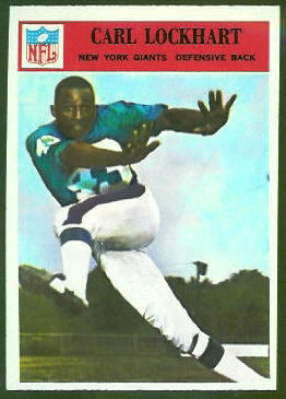 Spider Lockhart 1966 Philadelphia football card Spider Lockhart 1966 Philadelphia football card