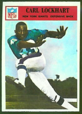 Spider Lockhart 1966 Philadelphia football card