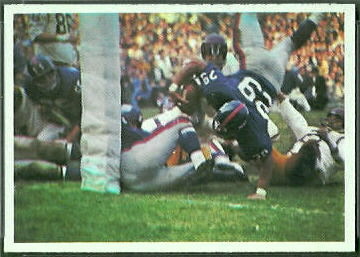 Giants Play 1966 Philadelphia football card