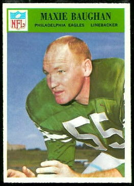 Maxie Baughan 1966 Philadelphia football card