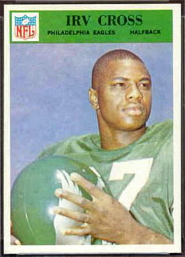 Irv Cross 1966 Philadelphia football card