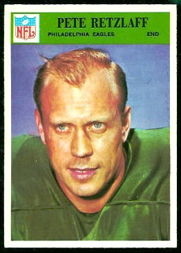 Pete Retzlaff 1966 Philadelphia football card