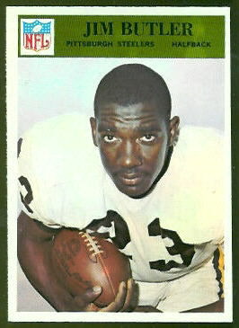 Jim Butler 1966 Philadelphia football card