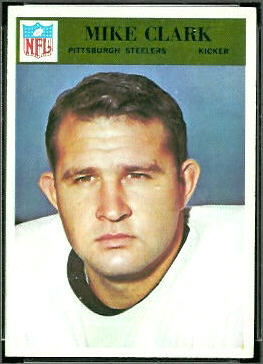 Mike Clark 1966 Philadelphia football card