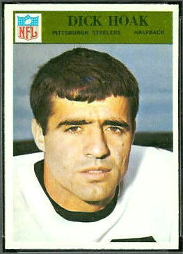 Dick Hoak 1966 Philadelphia football card Dick Hoak 1966 Philadelphia football card