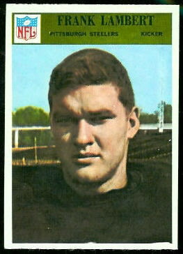 Frank Lambert 1966 Philadelphia football card Frank Lambert 1966 Philadelphia football card