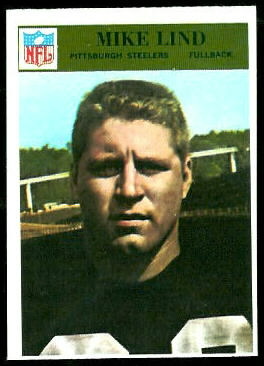Mike Lind 1966 Philadelphia football card