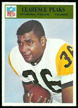 Clarence Peaks 1966 Philadelphia football card