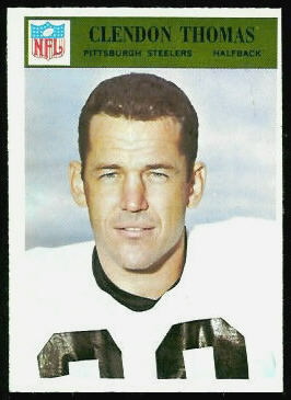 Clendon Thomas 1966 Philadelphia football card Clendon Thomas 1966 Philadelphia football card