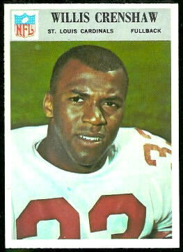 Willis Crenshaw 1966 Philadelphia football card