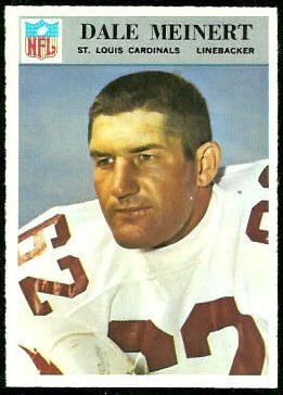 Dale Meinert 1966 Philadelphia football card
