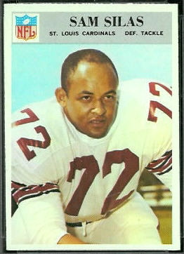 Sam Silas 1966 Philadelphia football card