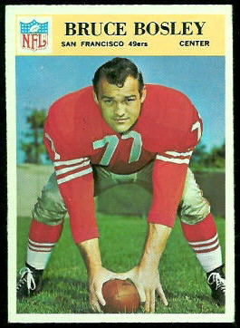 Bruce Bosley 1966 Philadelphia football card