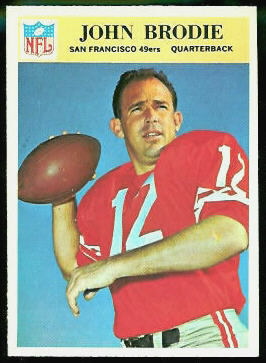 John Brodie 1966 Philadelphia football card