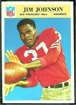 Jim Johnson 1966 Philadelphia football card