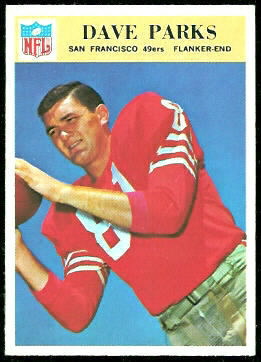 Dave Parks 1966 Philadelphia football card Dave Parks 1966 Philadelphia football card
