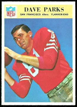 Dave Parks 1966 Philadelphia football card