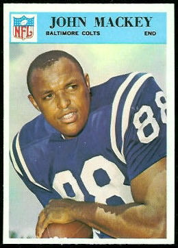 John Mackey 1966 Philadelphia football card